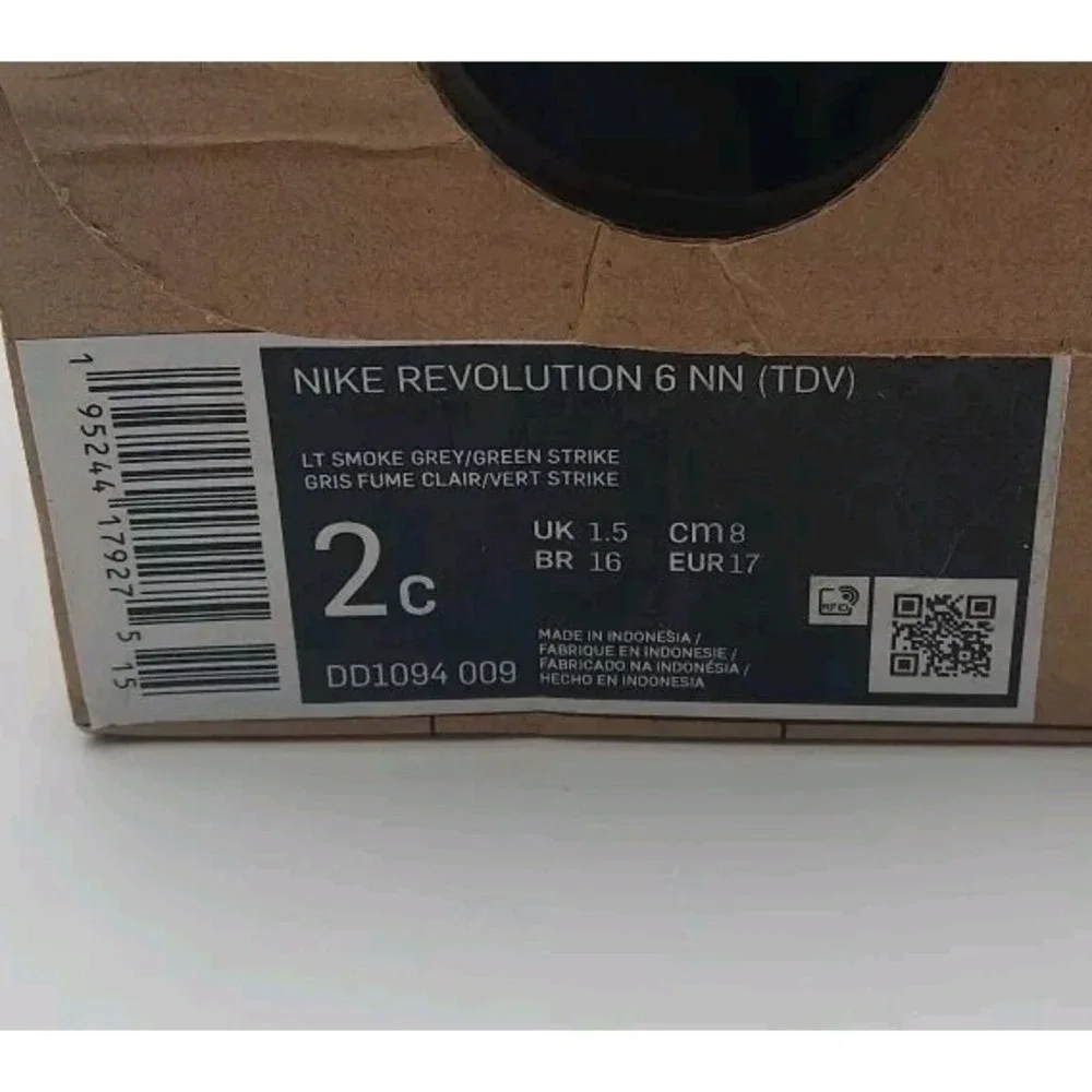 Toddler Boy's Size 2C - Nike Revolution 6 NN (TDV)